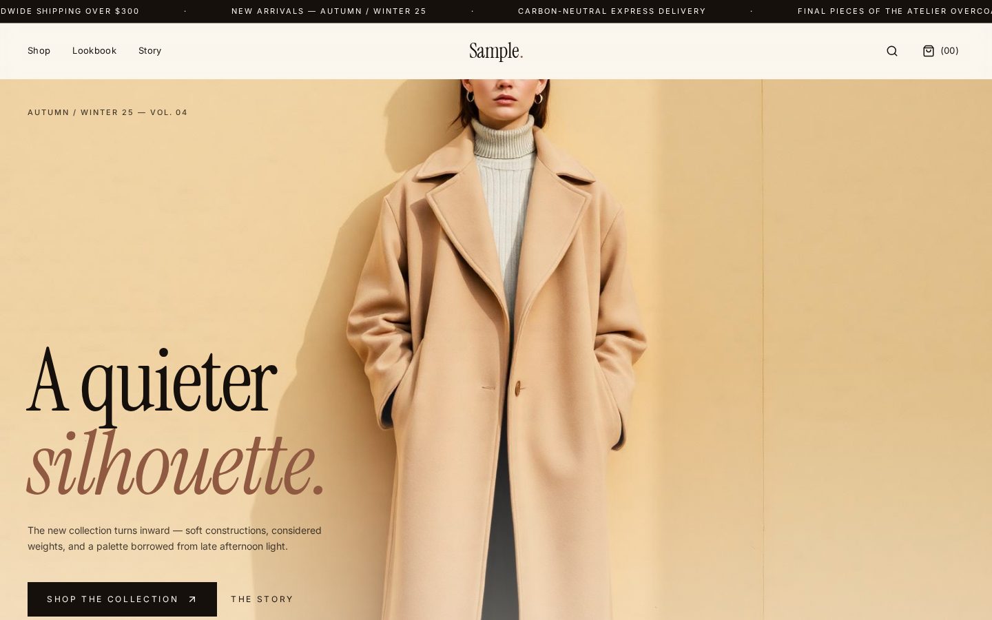 Sample — Everyday Wardrobe — website screenshot